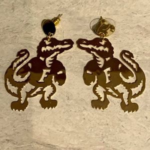 ** Never Worn** University of Florida Gators Earrings in Gold